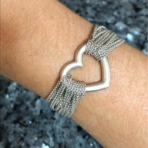 Tiffany & Co. Heart Multi Chain Mesh Bracelet